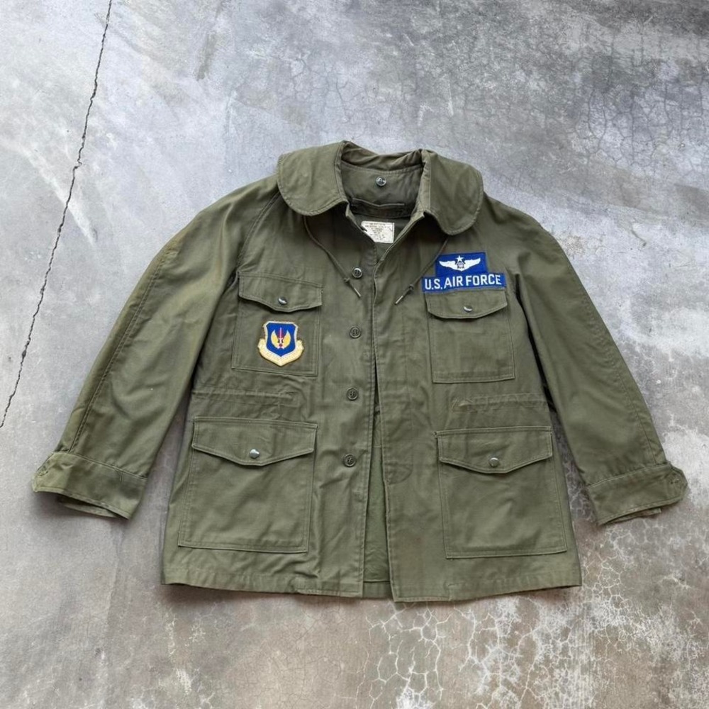 True vintage 1960's US AIR FORCE MILITARY og 107 M 65 jacket 1965 medium
